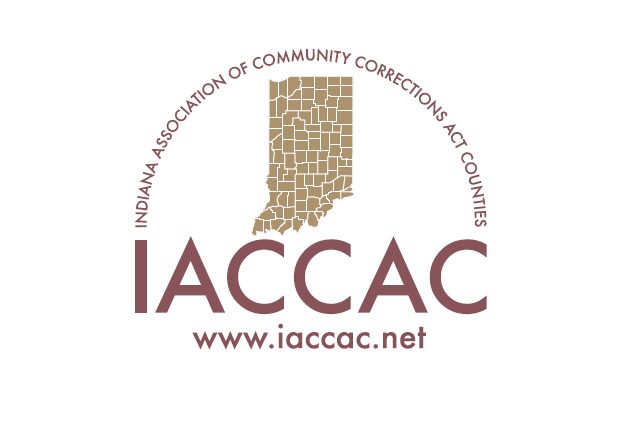 The logo for the indiana association of community colleges and counties.