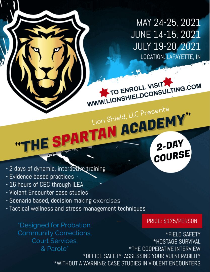 A flyer for the spartan academy.