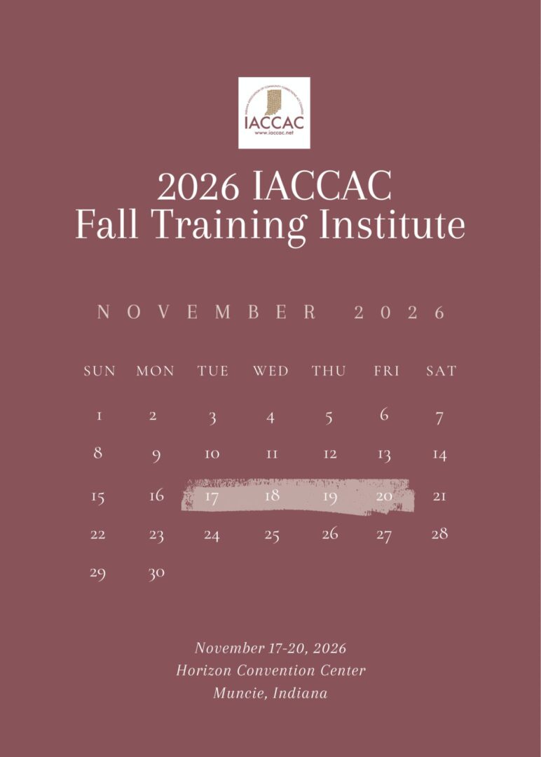 2026 IACCAC Fall Training Institute poster