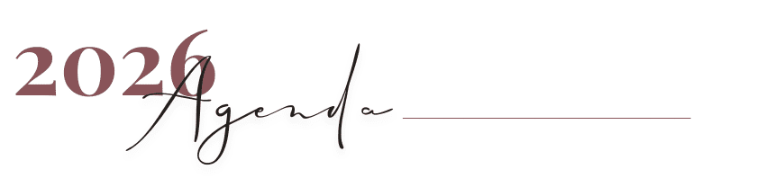 2026 agenda title with underline
