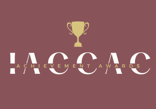 The logo for the iacac graduate awards.